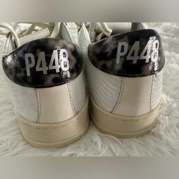 New P448 White Patent sneakers shoes sz 35 - Picture 5 of 8